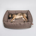 Indlæs billede i gallerifremviser, Cloud7 Hundeseng Sleepy Deluxe Herringbone Brun - MyDreamPet