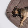 Indlæs billede i gallerifremviser, Cloud7 Hundeseng Sleepy Deluxe Herringbone Brun - MyDreamPet
