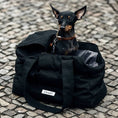 Indlæs billede i gallerifremviser, Cloud7 Hundetaske Bergamo Canvas Sort - MyDreamPet