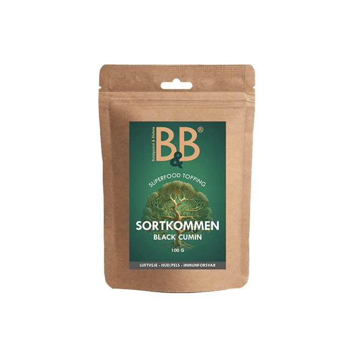Sortkommen - Superfood topping 100 g. - MyDreamPet Dyrehandel