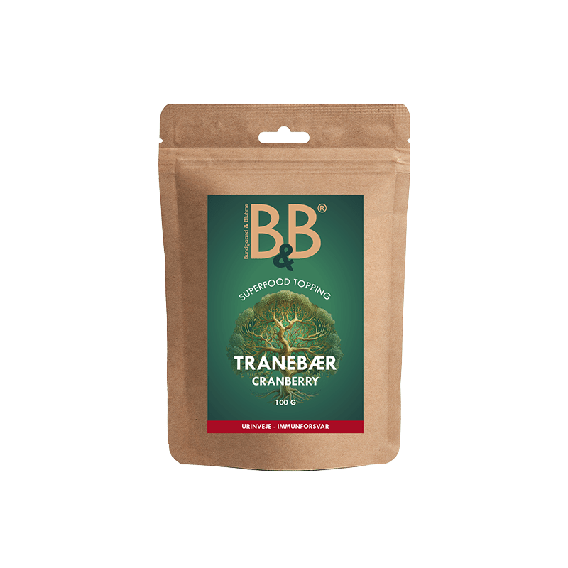 Tranebær - Superfood topping 100 g. - MyDreamPet Dyrehandel
