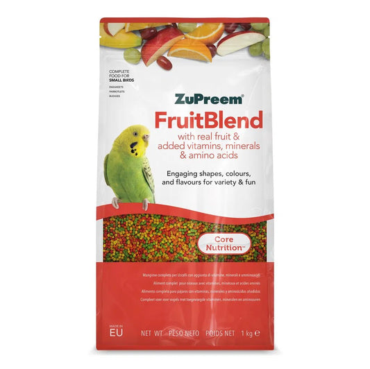 ZuPreem Fruitblend Undulat - 1kg - MyDreamPet Dyrehandel