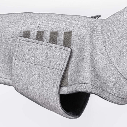 Hundefrakke Fransk Bulldog Cloud7 Brooklyn Flannel Grey - MyDreamPet