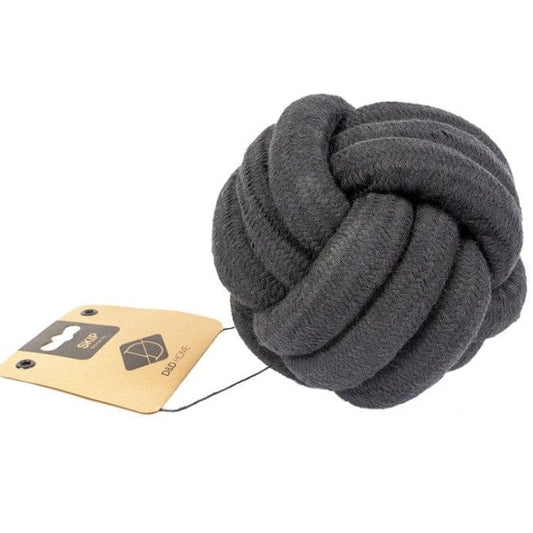 Hundelegetøj Bold i Sort 100% bomuld - MyDreamPet