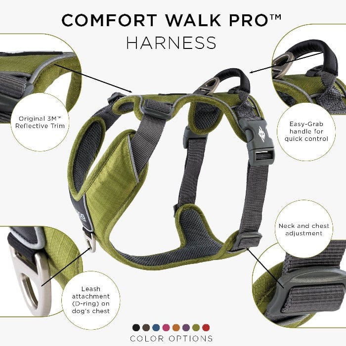 Hundesele DogCopehagen Comfort Walk Pro™ Sele Hunting Green - MyDreamPet