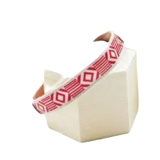 SeeScoutSleep Hundehalsbånd Out of My Box - Cream & Vermillion Leather XXL - MyDreamPet
